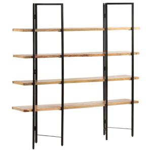 vidaXL Boekenkast met 4 schappen 160x35x160 cm massief mangohout