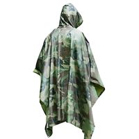 Herbruikbare camouflage regenponcho's voor volwassenen one size One size  -