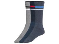 LIVERGY 3 paar heren tennissokken (Blauw, 43-46)
