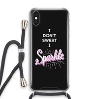 Sparkle quote: iPhone XS Transparant Hoesje met koord Sparkle quote: iPhone XS Transparant Hoesje met koord