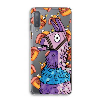 Loot Burger: Samsung Galaxy A7 (2018) Transparant Hoesje