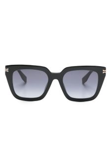 Marc Jacobs Eyewear lunettes de soleil rectangulaires à logo gravé - Noir