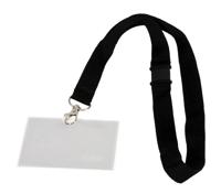 Badge pashouder europel met koord 90x60mm | 5 stuks