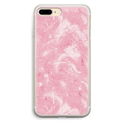 Abstract Painting Pink: iPhone 7 Plus Transparant Hoesje