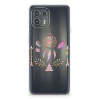 Motorola Edge 20 Lite Telefoonhoesje met Naam Boho Dreamcatcher