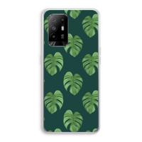 Monstera leaves: Oppo A94 5G Transparant Hoesje - thumbnail