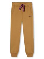 Lanvin Enfant pantalon de jogging à logo brodé - Marron