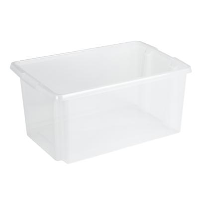 Sunware opslagbox Nesta - kunststof - 51 liter - transparant - 59 x 39 x 29 cm - stapelbaar