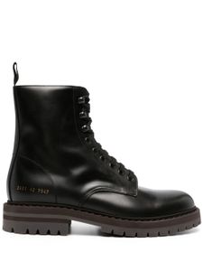 Common Projects bottines en cuir à lacet - Noir