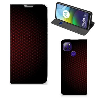 Motorola Moto G9 Power | Hoesje met Magneet | Geruit Rood