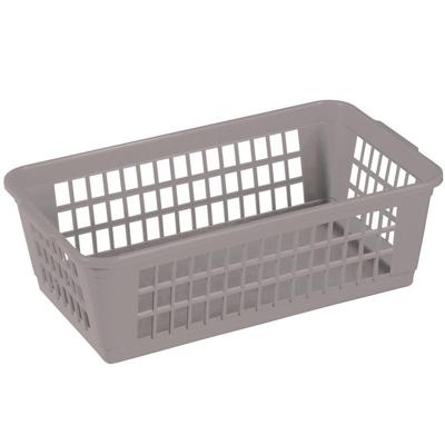 Sunware basic opbergmandje 36x15x8 cm grijs