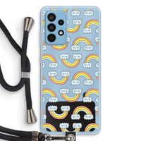 Regenboog: Samsung Galaxy A52 Transparant Hoesje met koord