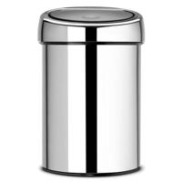 Brabantia Touch Bin Wandafvalemmer 3 Liter Glans - thumbnail