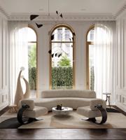 Layered - Vloerkleed Birch Patterned Wool Rug -