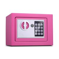 17E Home Mini elektronische beveiliging Lock box Wandkast veiligheid box zonder munt bediende functie (roze)