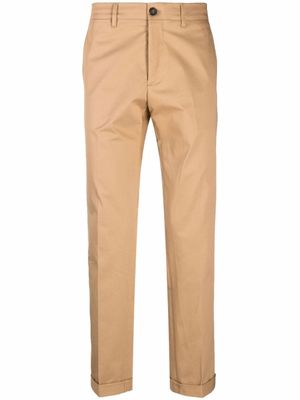 Golden Goose pantalon chino slim à plis marqués - Tons neutres