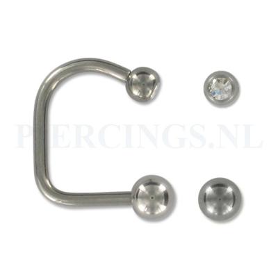 Lippiercing 1.6 mm x 10 mm