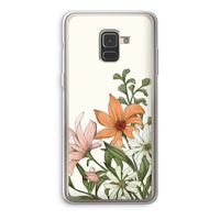 Floral bouquet: Samsung Galaxy A8 (2018) Transparant Hoesje