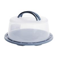 Ronde taart bewaardoos - Dia 35 cm - blauw - Taarten serveren en bewaren in vershouddoos