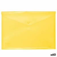 Doucmentenhouder met Flap Grafoplas Geel A4 Polypropyleen (60 Stuks)