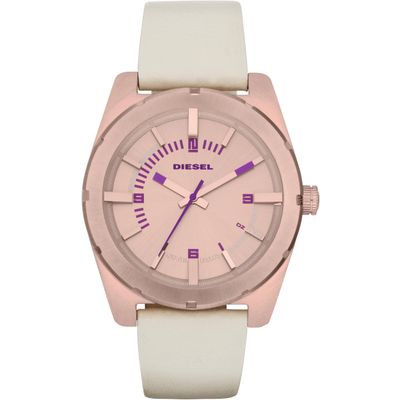 Horlogeband Diesel DZ5358 Leder Beige 22mm