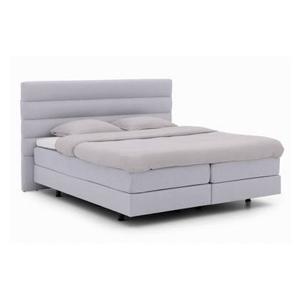 Goossens Boxspring Quatro inclusief topper - grijs - 180 x 200 cm