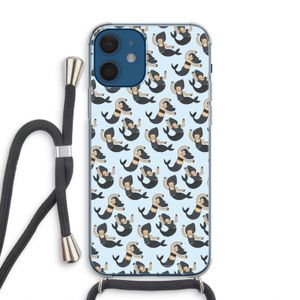 Zeemeermin: iPhone 12 Transparant Hoesje met koord