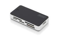 Digitus DA-70330-1 USB-kaartlezer smartphone/tablet USB 3.0, USB-A, Micro-USB 2.0 Zwart/wit