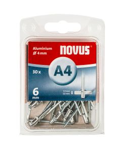 Novus Blindklinknagel A4 X 6mm | Alu SB | 30 stuks - 045-0023 045-0023