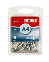 Novus Blindklinknagel A4 X 6mm | Alu SB | 30 stuks - 045-0023 045-0023 - thumbnail