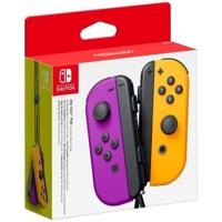 Paar Joy-Con links neon paars en rechts neon oranje rechts