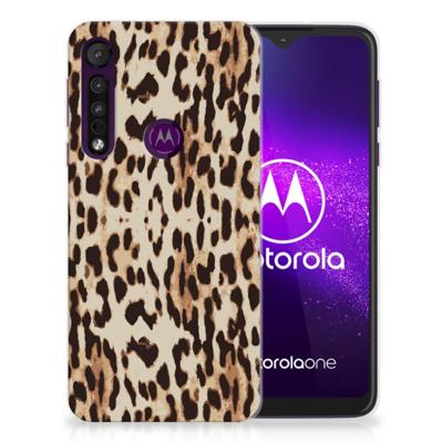 Motorola One Macro | TPU Hoesje | Leopard