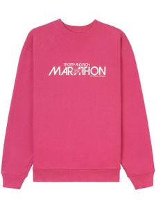 Sporty & Rich sweat Marathon en coton - Rose