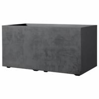 Zelfwaterende plantenpot Deroma Antraciet 79 cm Plastic Rechthoekig