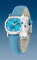 Horlogeband Festina F16127-9 Leder Lichtblauw 18mm