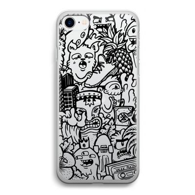 Vexx Black Mixtape: iPhone SE 2020 Transparant Hoesje