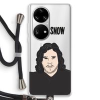 Let It Snow: Huawei P50 Pro Transparant Hoesje met koord