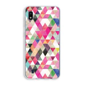 Gekleurde driehoekjes: Samsung Galaxy A10 Transparant Hoesje
