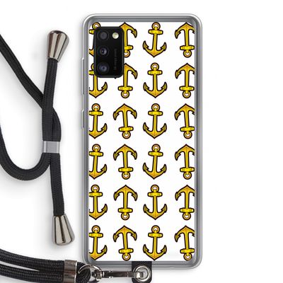 Musketon Anchor: Samsung Galaxy A41 Transparant Hoesje met koord