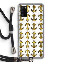 Musketon Anchor: Samsung Galaxy A41 Transparant Hoesje met koord Musketon Anchor: Samsung Galaxy A41 Transparant Hoesje met koord