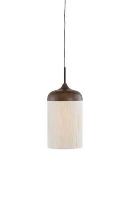 Light & Living HanglampDania donkere hout print Ø 16cm - 2985452