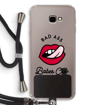 Badass Babes Club: Samsung Galaxy J4 Plus Transparant Hoesje met koord