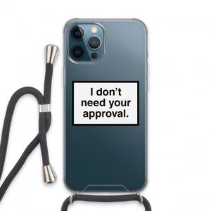 Don't need approval: iPhone 13 Pro Max Transparant Hoesje met koord