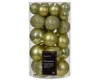 30 onbreekbare kerstballen mixkoker pistache