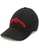 Alexander McQueen casquette à logo brodé - Noir Alexander McQueen casquette à logo brodé - Noir