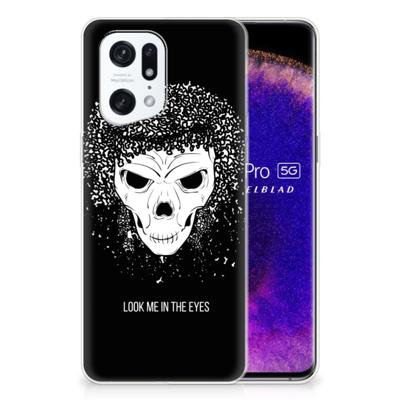 Silicone Back Case OPPO Find X5 Pro Skull Hair Silicone Back Case OPPO Find X5 Pro Skull Hair