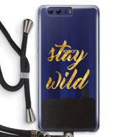 Stay wild: Honor 9 Transparant Hoesje met koord
