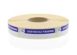 Blockland Strooketiket voor rectale toediening 44x11mm (750 st)