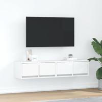 Tv-meubelen 2 st 60x31x25,5 cm bewerkt hout wit