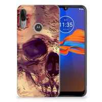 Silicone Back Case Motorola Moto E6 Plus Skullhead